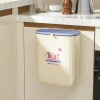 Kitchen-specific no-bending kitchen waste trash can, household 2025 new model, large wall-mounted paper basket with lid for bathroom Application Scenario